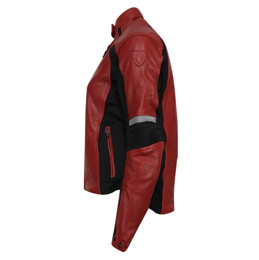 MotoGirl Fiona Womens Red Leather Jacket
