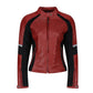 MotoGirl Fiona Womens Red Leather Jacket
